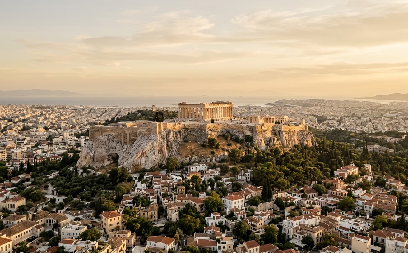 Economy travel to Athens