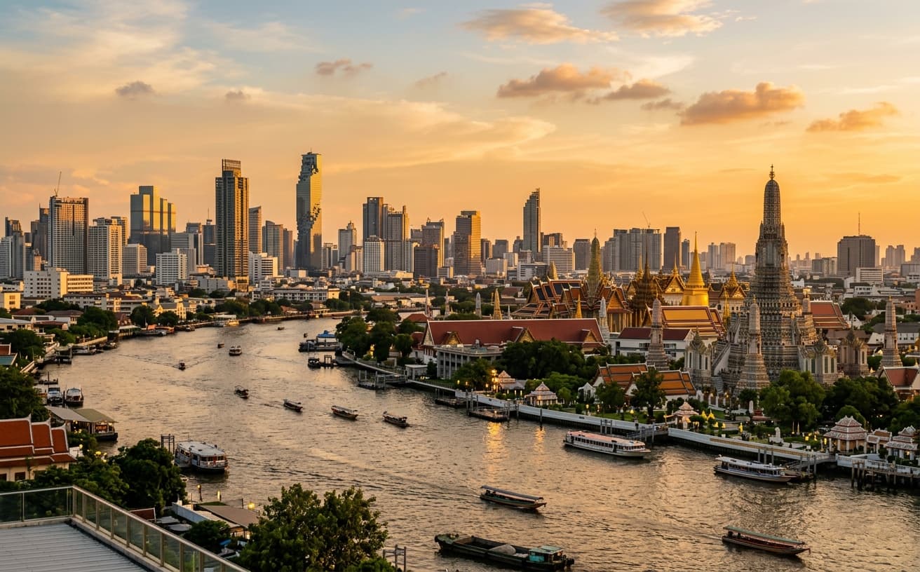 New York to Bangkok